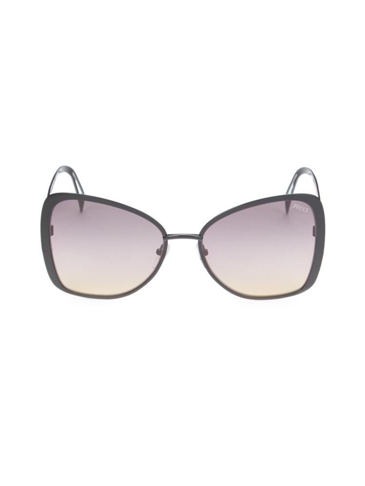 

Солнцезащитные очки «кошачий глаз» 58MM Emilio Pucci, черный