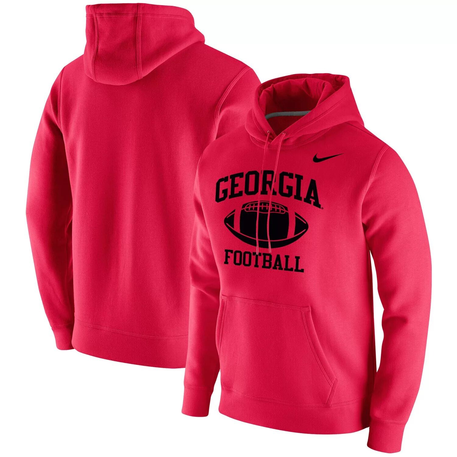 

Мужской флисовый пуловер с капюшоном Red Georgia Bulldogs Retro Football Club Nike