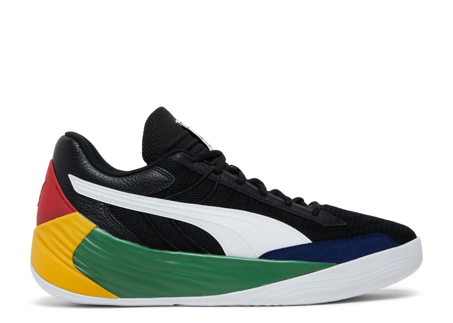 Кроссовки Puma Black Fives X Fusion Nitro 'Black Amazon Green', черный