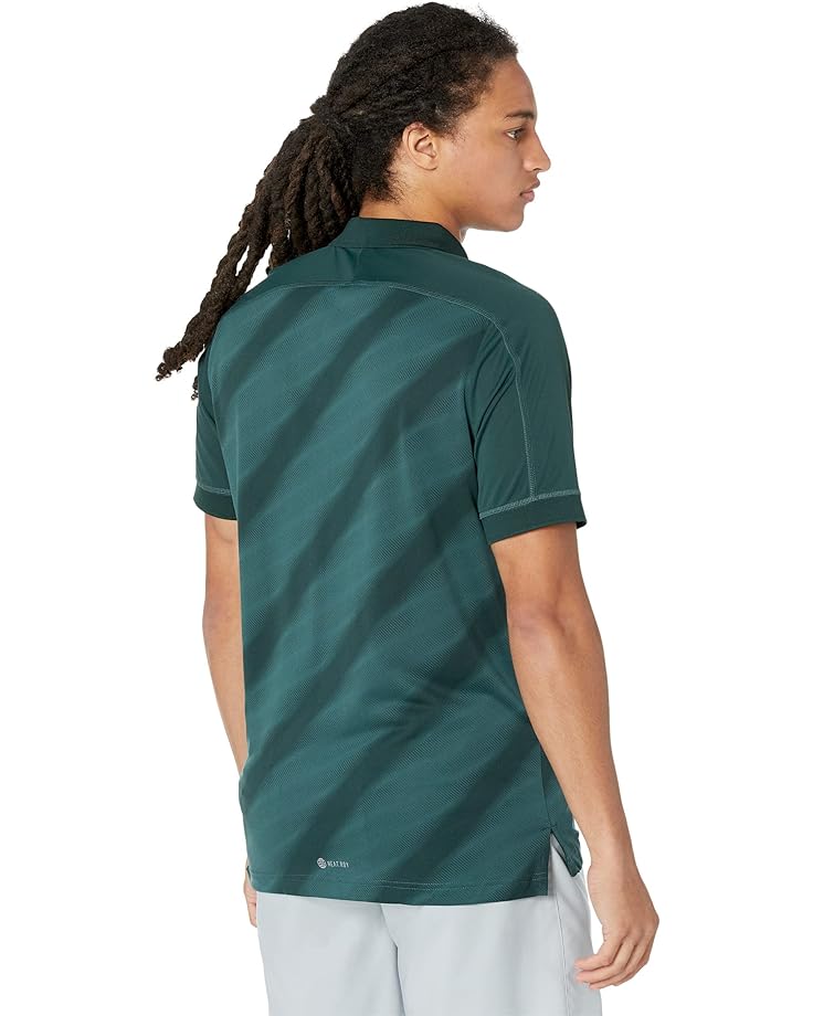 

Поло Adidas Statement Printed Polo, цвет Shadow Green