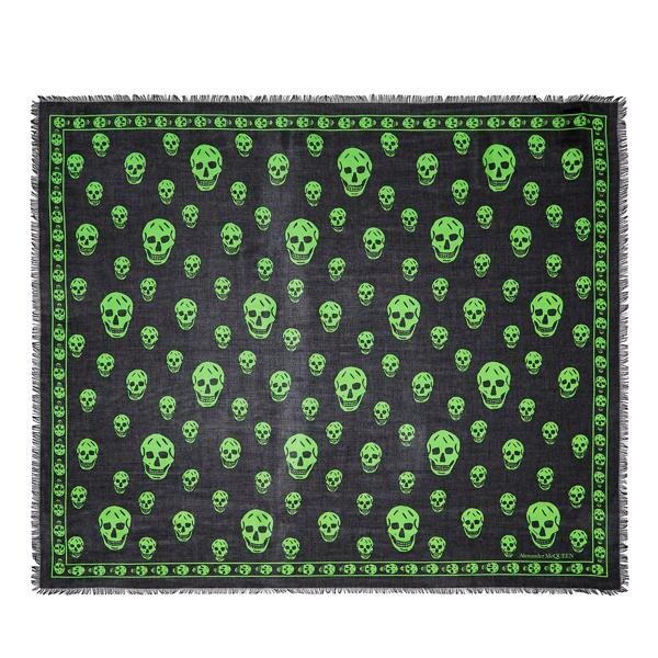 

Шарф logo printed scarf black light Alexander Mcqueen, черный