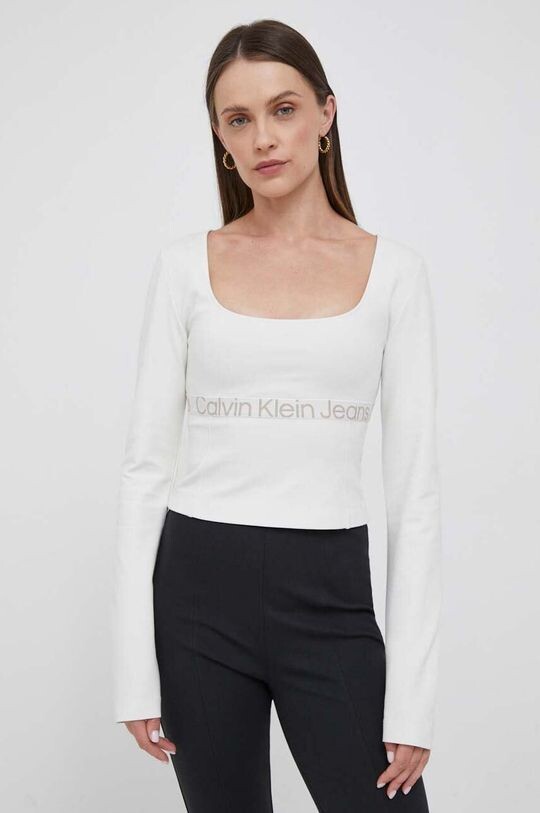 

Рубашка с длинным рукавом Calvin Klein Jeans, бежевый