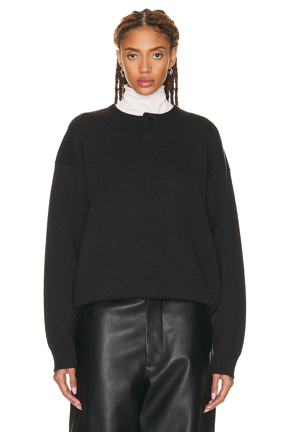 

Свитер Fear Of God Eternal Henley, цвет Black Heather