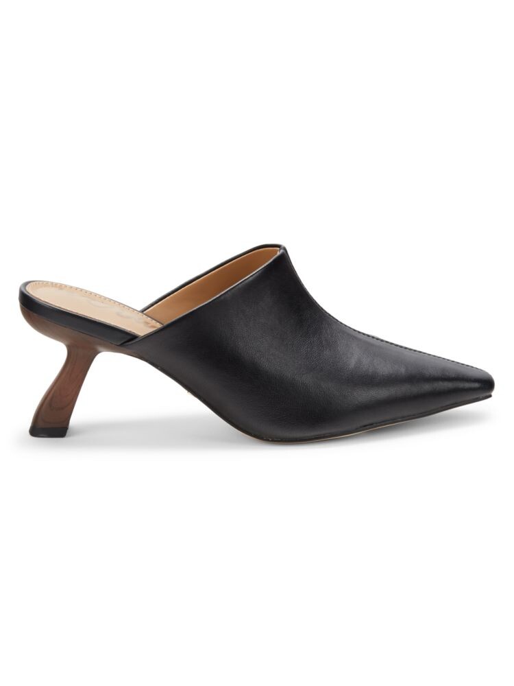 

Кожаные мюли Skya на каблуке Sam Edelman, черный