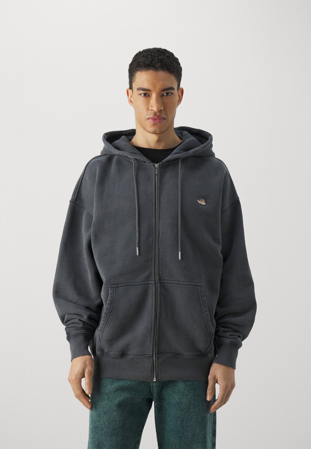 

Толстовка на молнии MENS ICON PLAQUE HOODIE Fiorucci, черный