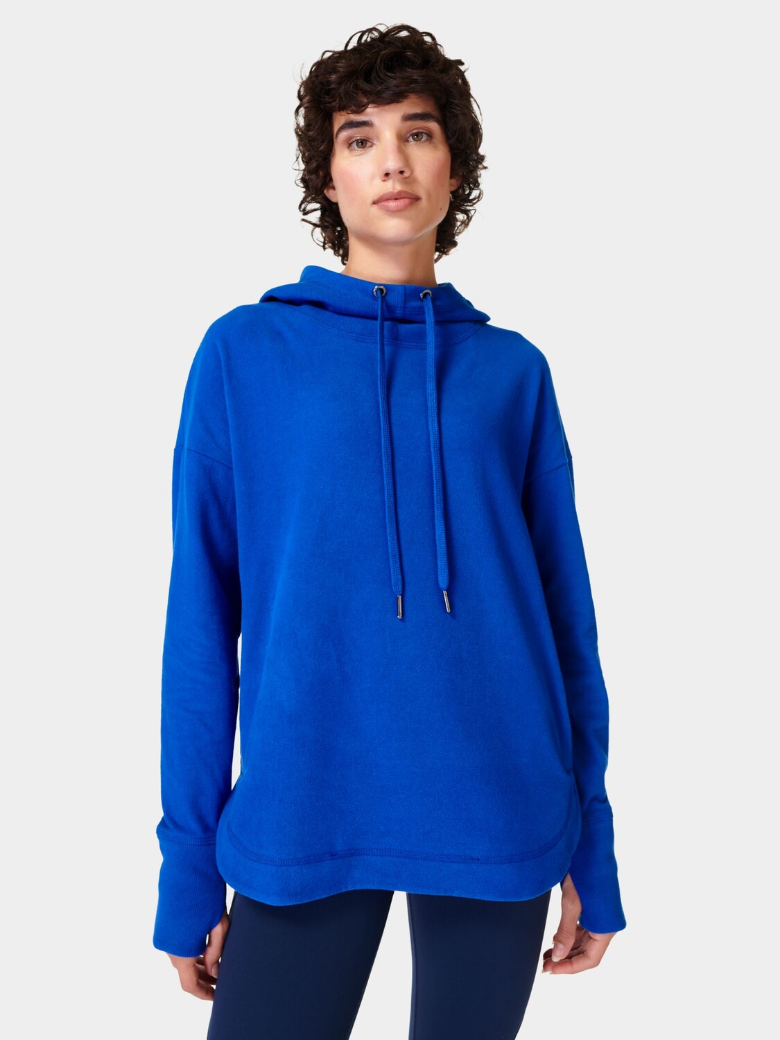 

Итальянская флисовая толстовка Escape Sweaty Betty, молния синий