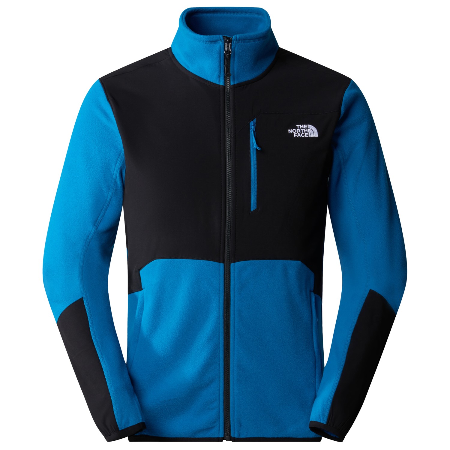 Флисовая жилетка The North Face Glacier Pro Full Zip, цвет Adriatic Blue/TNF Black куртка the north face wind full zip серый черный