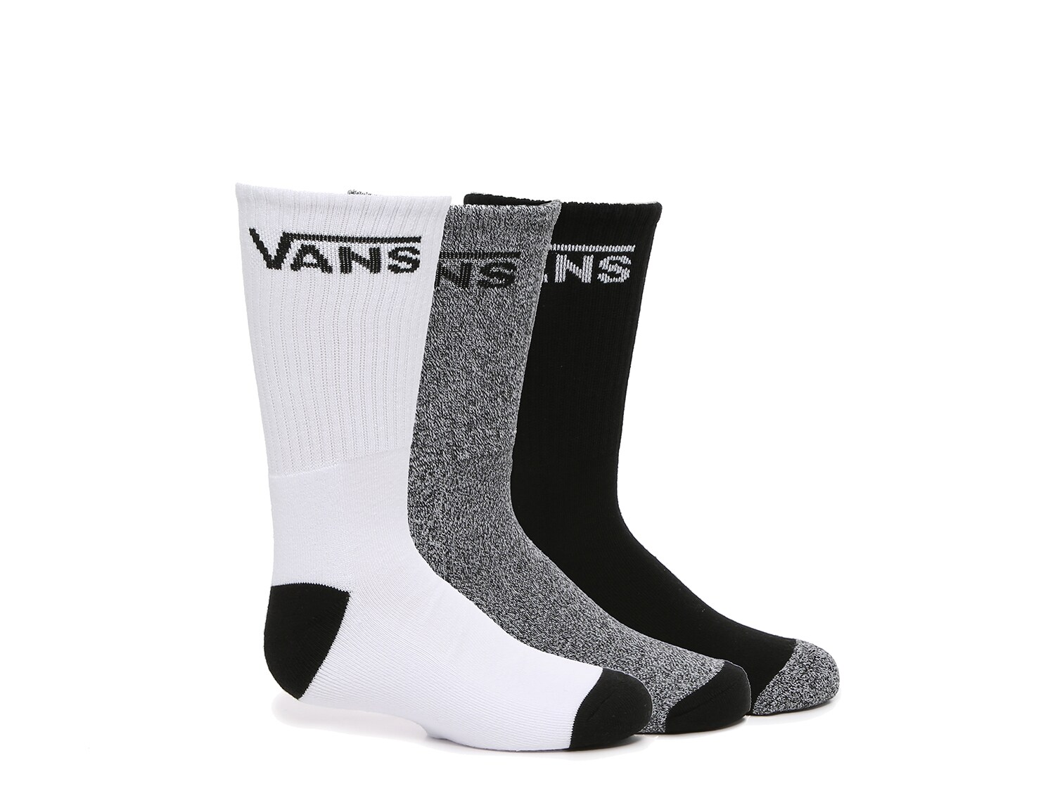 Носки Vans Solid 3 шт, белый/серый/черный