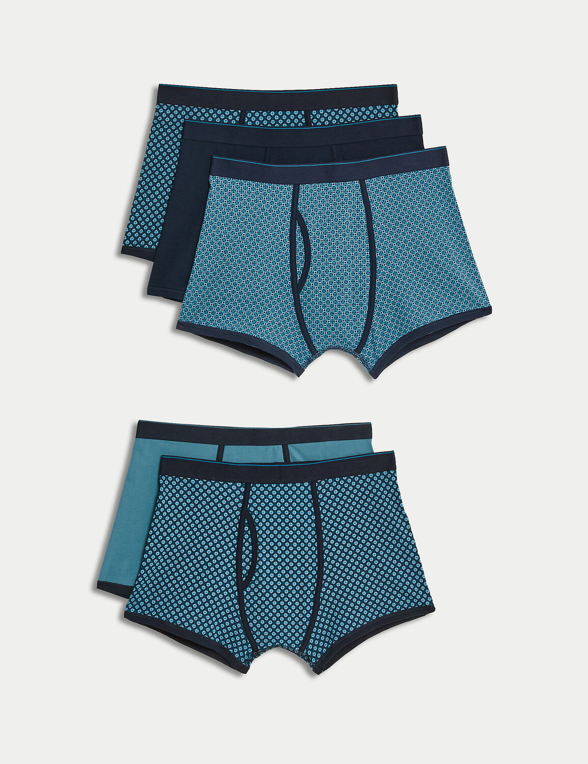 

5 пар плавок Cool & Fresh из хлопка с насыщенным содержанием хлопка Marks & Spencer