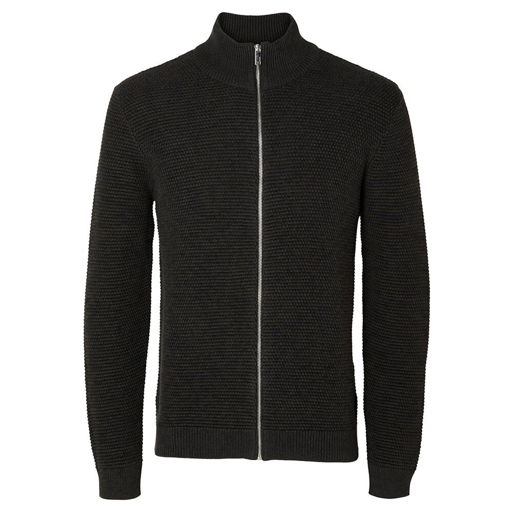 

Свитер Selected Vince Bubble Full Zip, черный