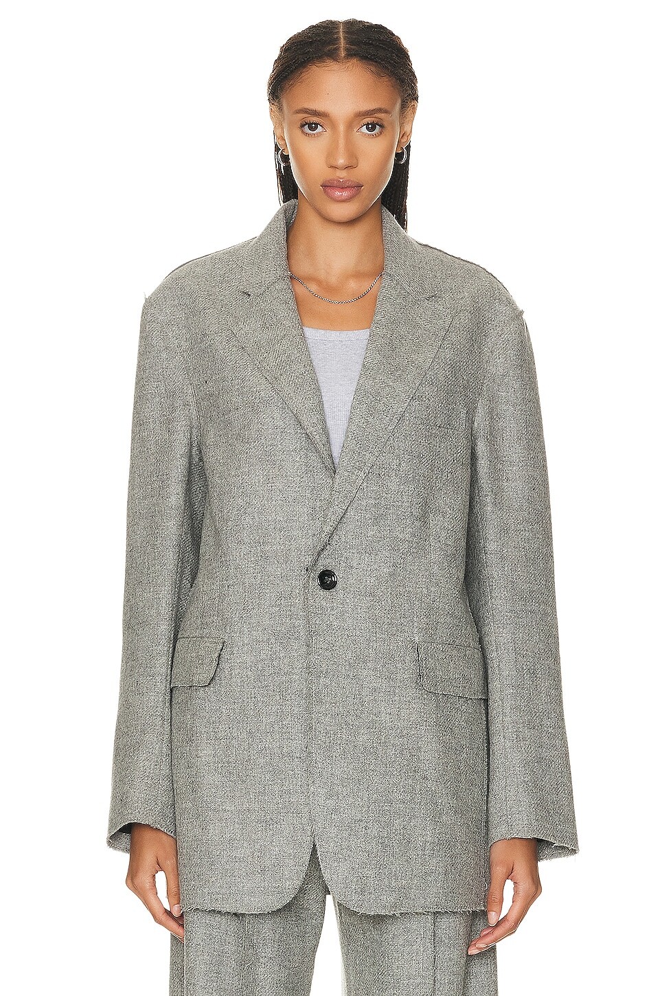 

Блейзер R13 Ragged, цвет Heather Grey