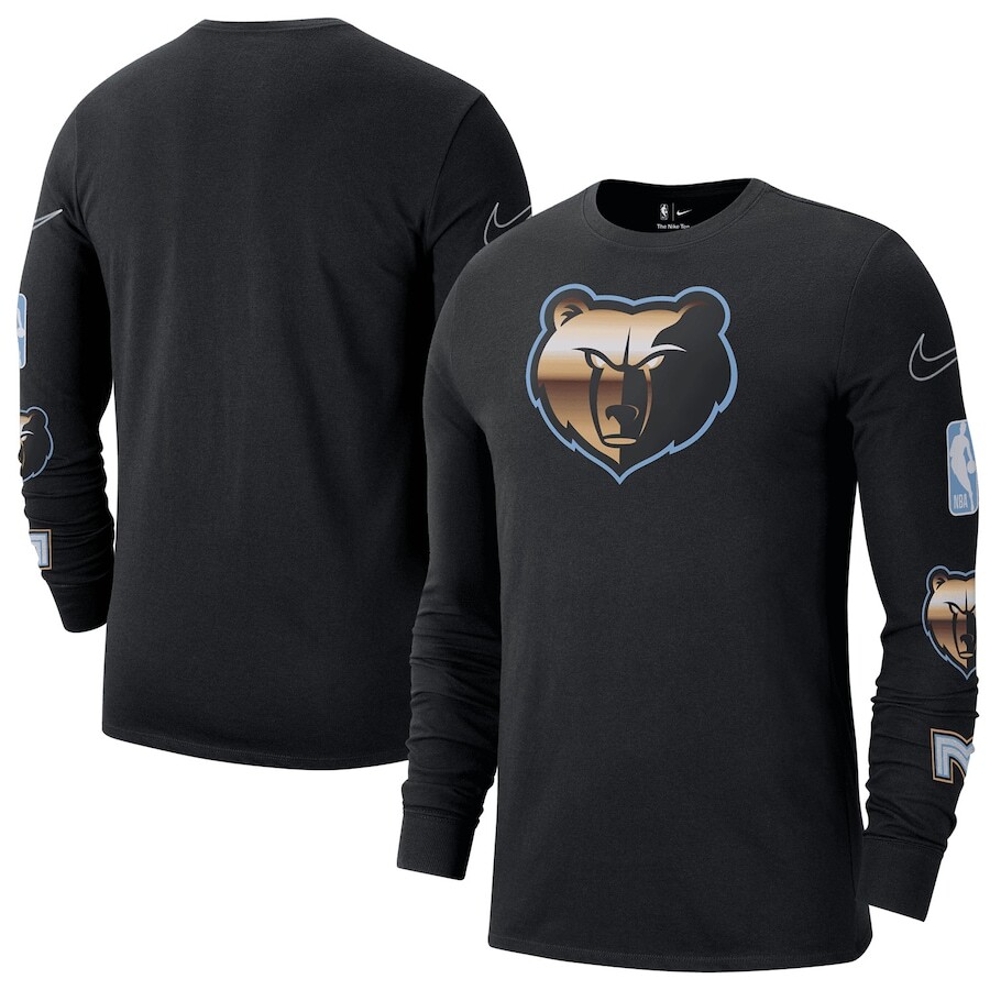 

Футболка с длинным рукавом Nike Memphis Grizzlies, черный
