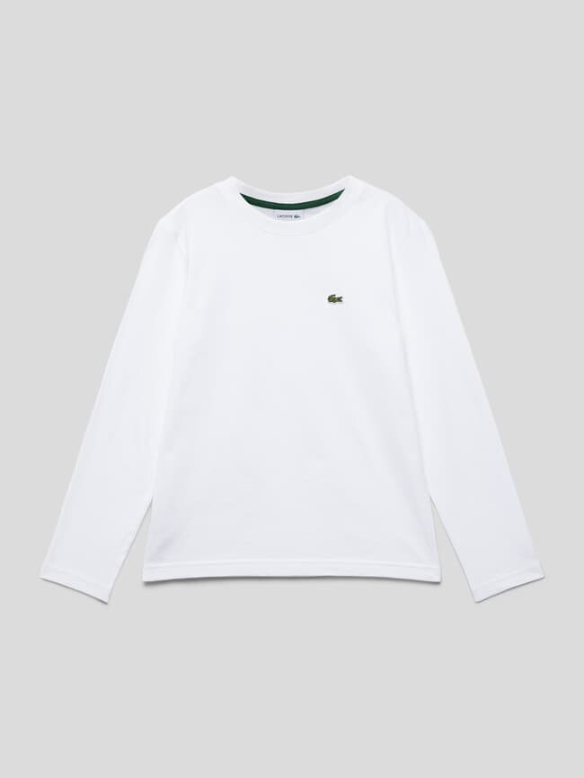 

Длинный рукав с вышивкой логотипа Lacoste, белый
