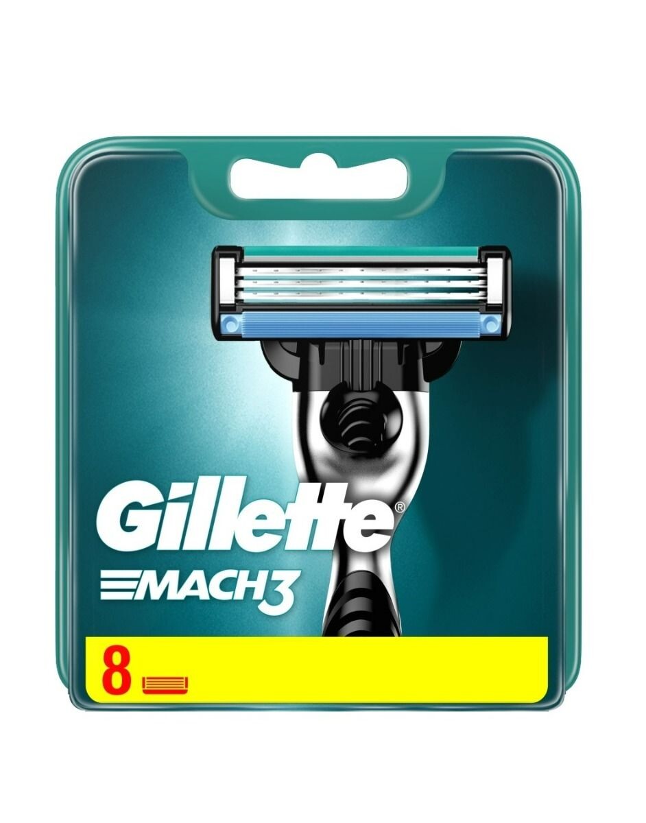 

Gillette Mach 3 картриджи для бритвы, 8 op.