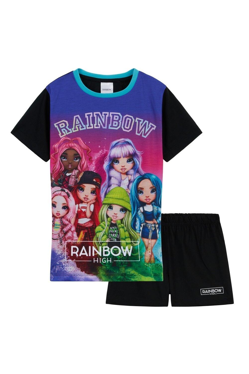 

Короткий пижамный комплект Rainbow High, мультиколор