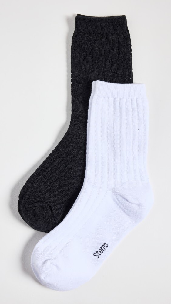

Носки Stems 2 шт Waffle Knit, черный