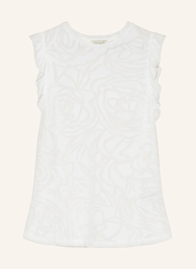 

Топ iilaa с рюшами Ted Baker, белый
