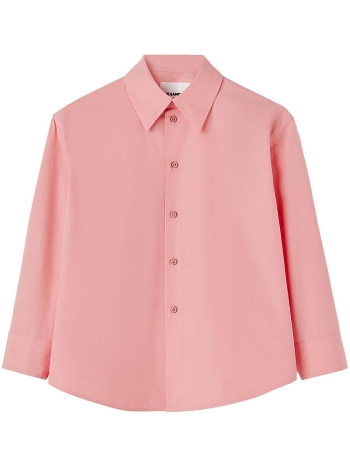 

Jil Sander рубашка с заостренным воротником, розовый