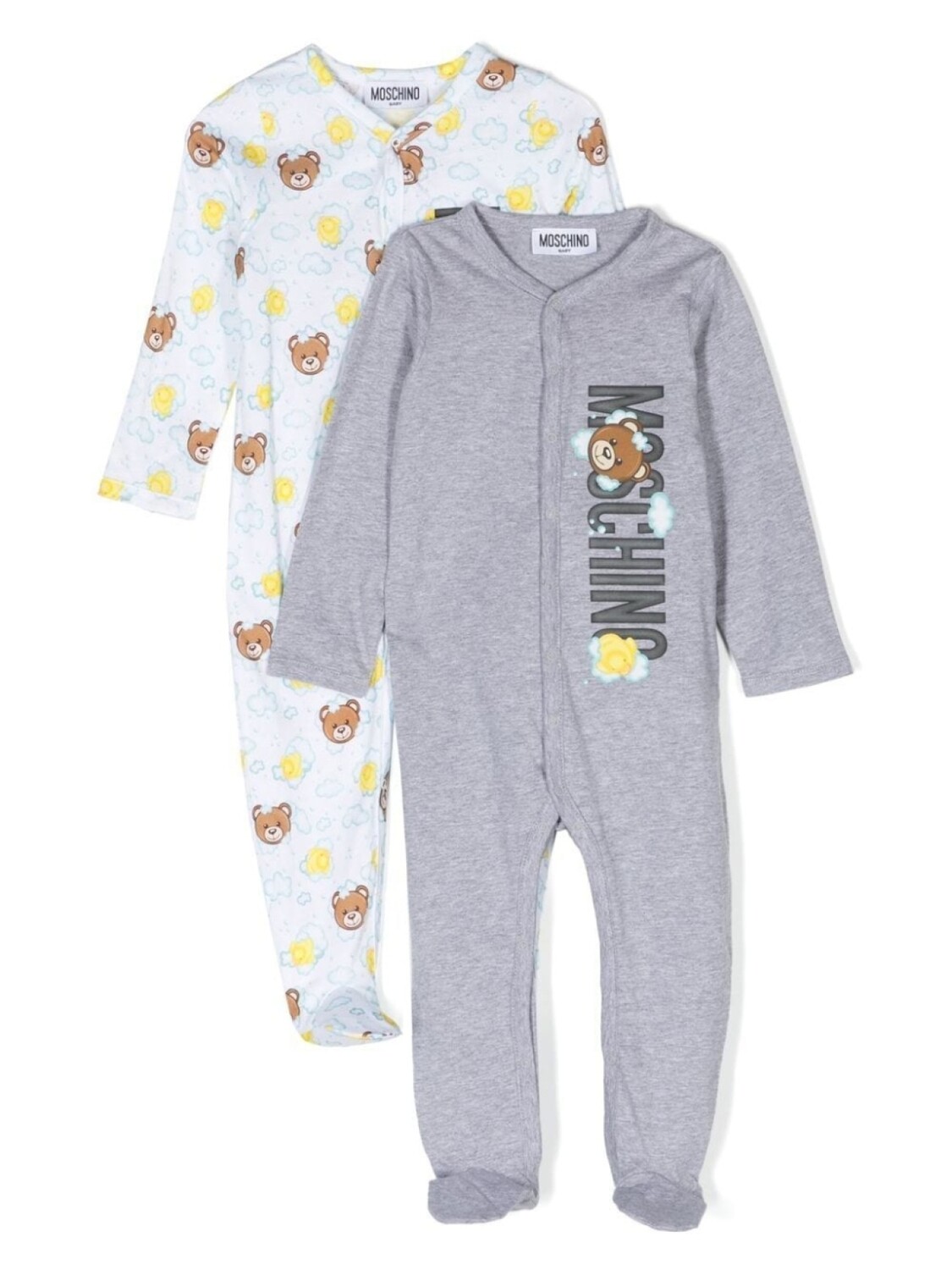 

Moschino Kids комплект из двух боди с принтом Teddy Bear, серый