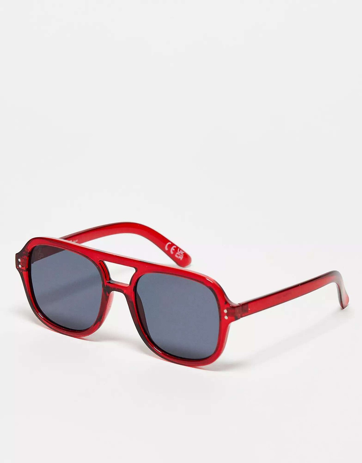 

Эксклюзивные красные солнцезащитные очки-авиаторы Jeepers Peepers x ASOS