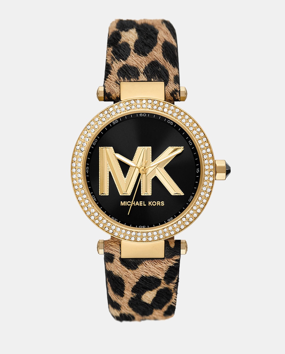 цена MK4723 Женские часы из замши с принтом Michael Kors