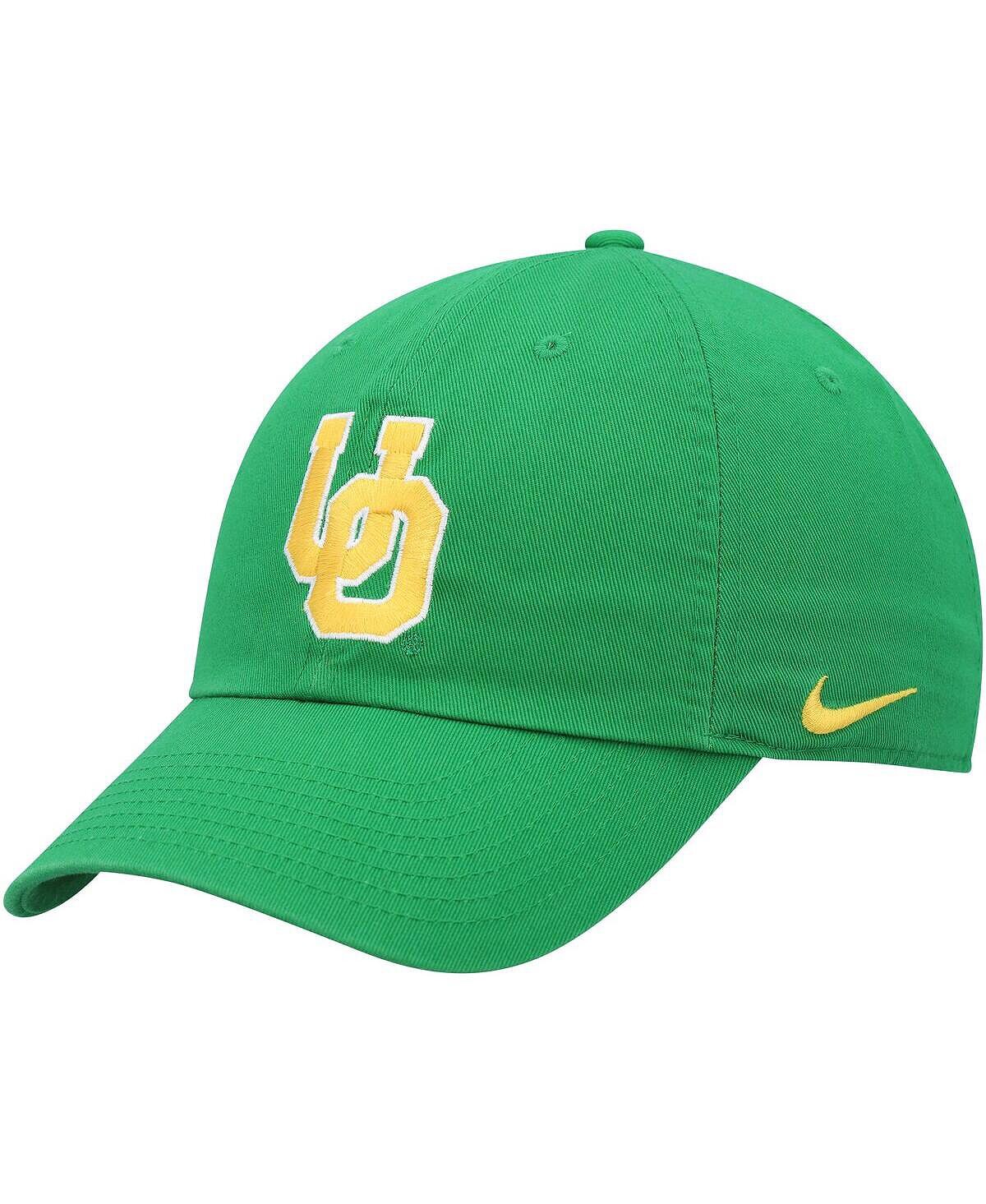 

Мужская зеленая регулируемая шапка с логотипом Oregon Ducks Heritage86 Nike