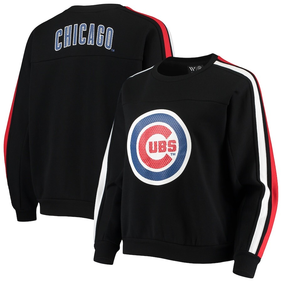 

Толстовка The Wild Collective Chicago Cubs, черный