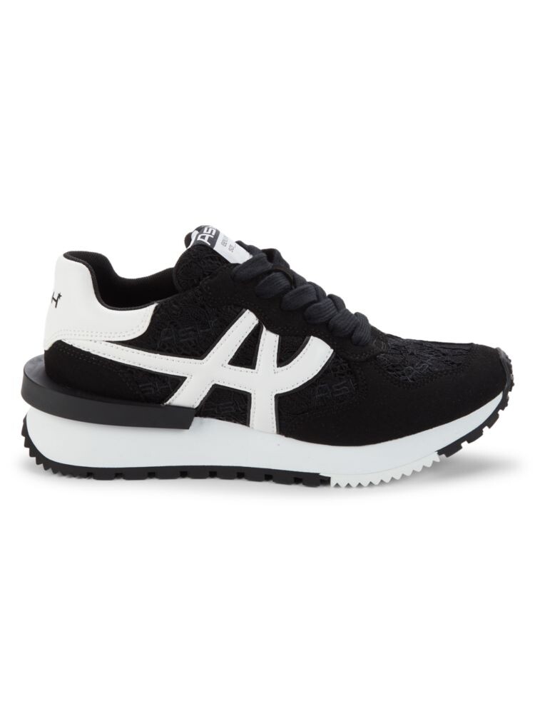 

Двухцветные кроссовки на платформе с логотипом Ash, цвет Black White, Черный