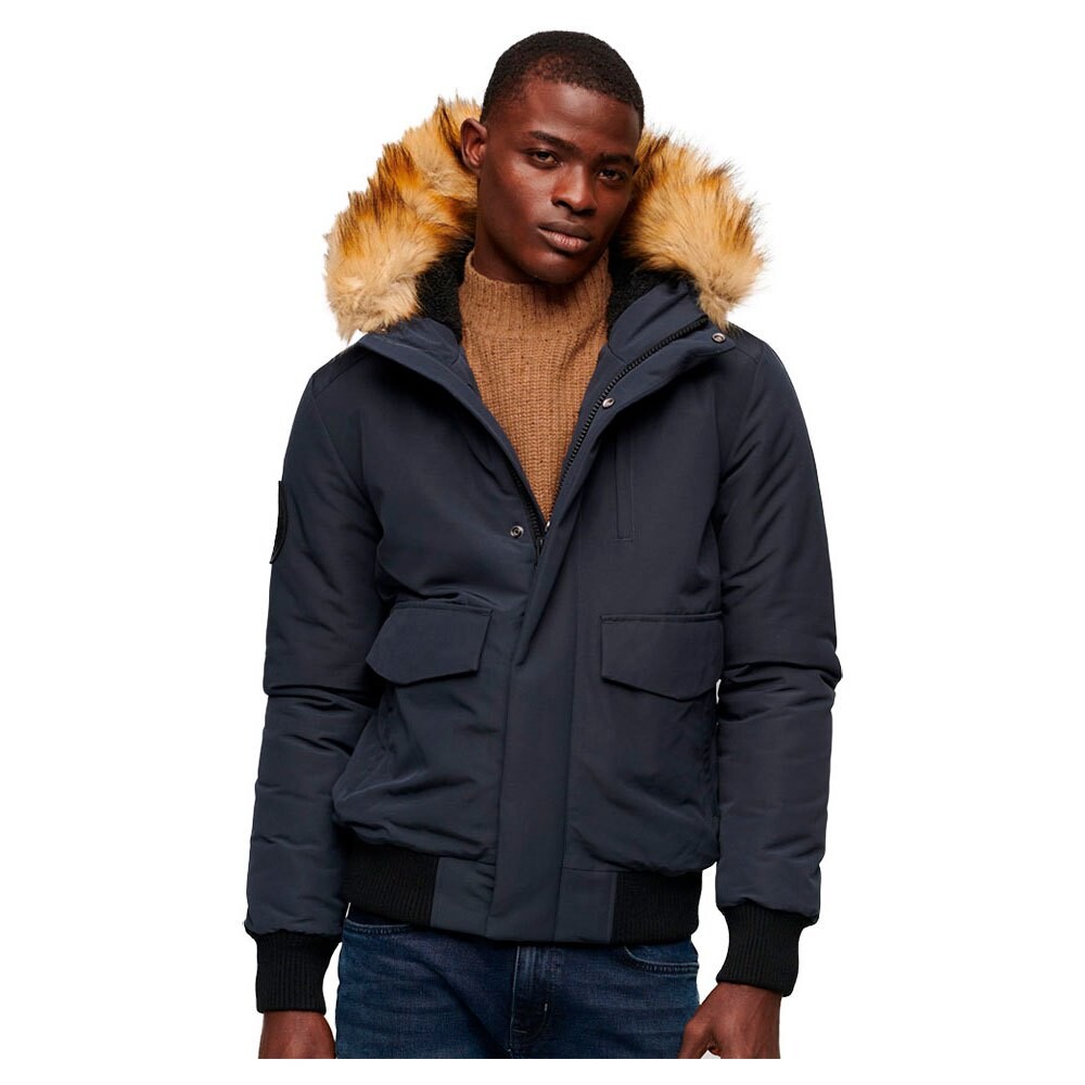 Пуховик Superdry Everest, синий