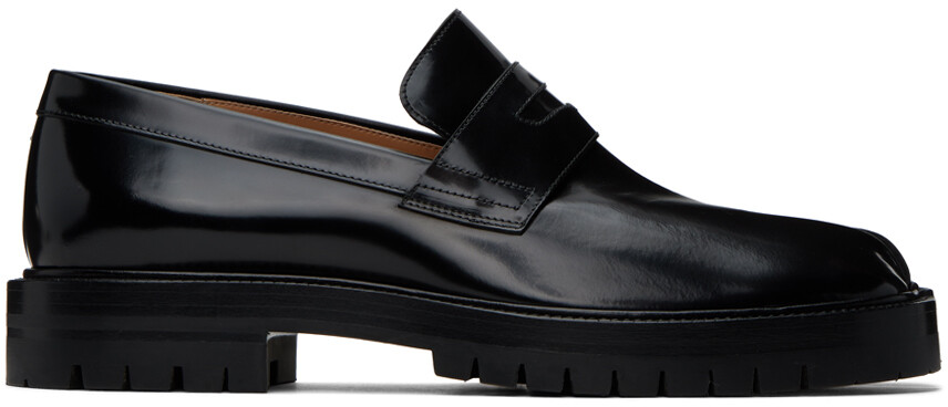 

Черные лоферы-таби Maison Margiela, цвет Black