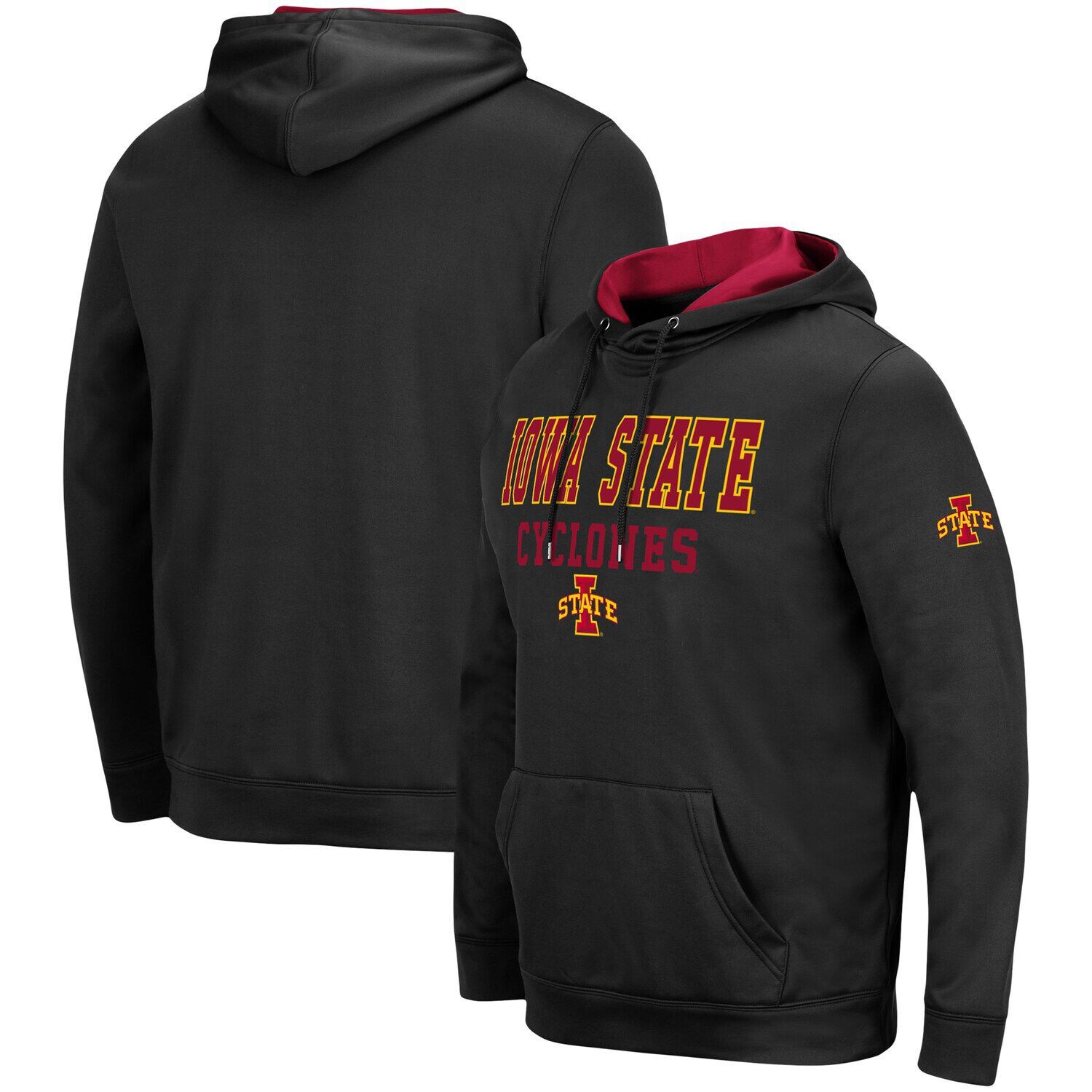 

Мужской черный пуловер с капюшоном Iowa State Cyclones Sunrise Colosseum