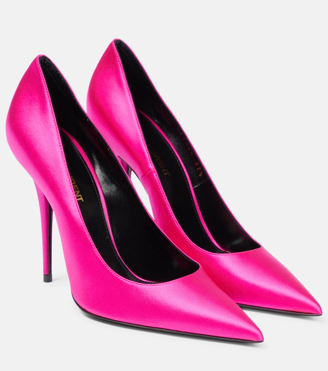 

Атласные туфли-лодочки Instinct 110 Saint Laurent, розовый