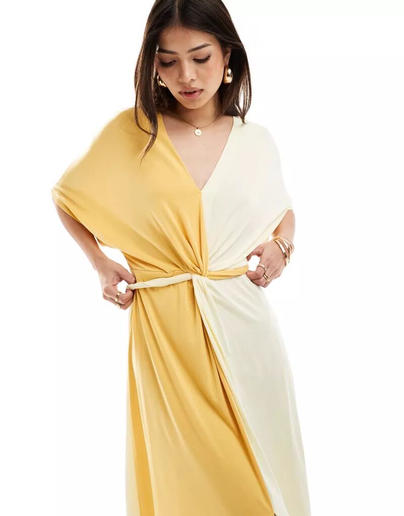 Скальперы – платье светло-желтого цвета Scalpers скальперы белая футболка с молочным принтом scalpers