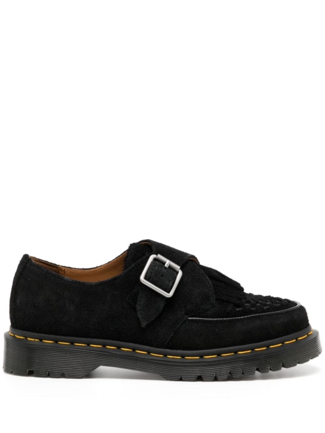 

Dr. Martens Ramsey suede monk shoes, черный