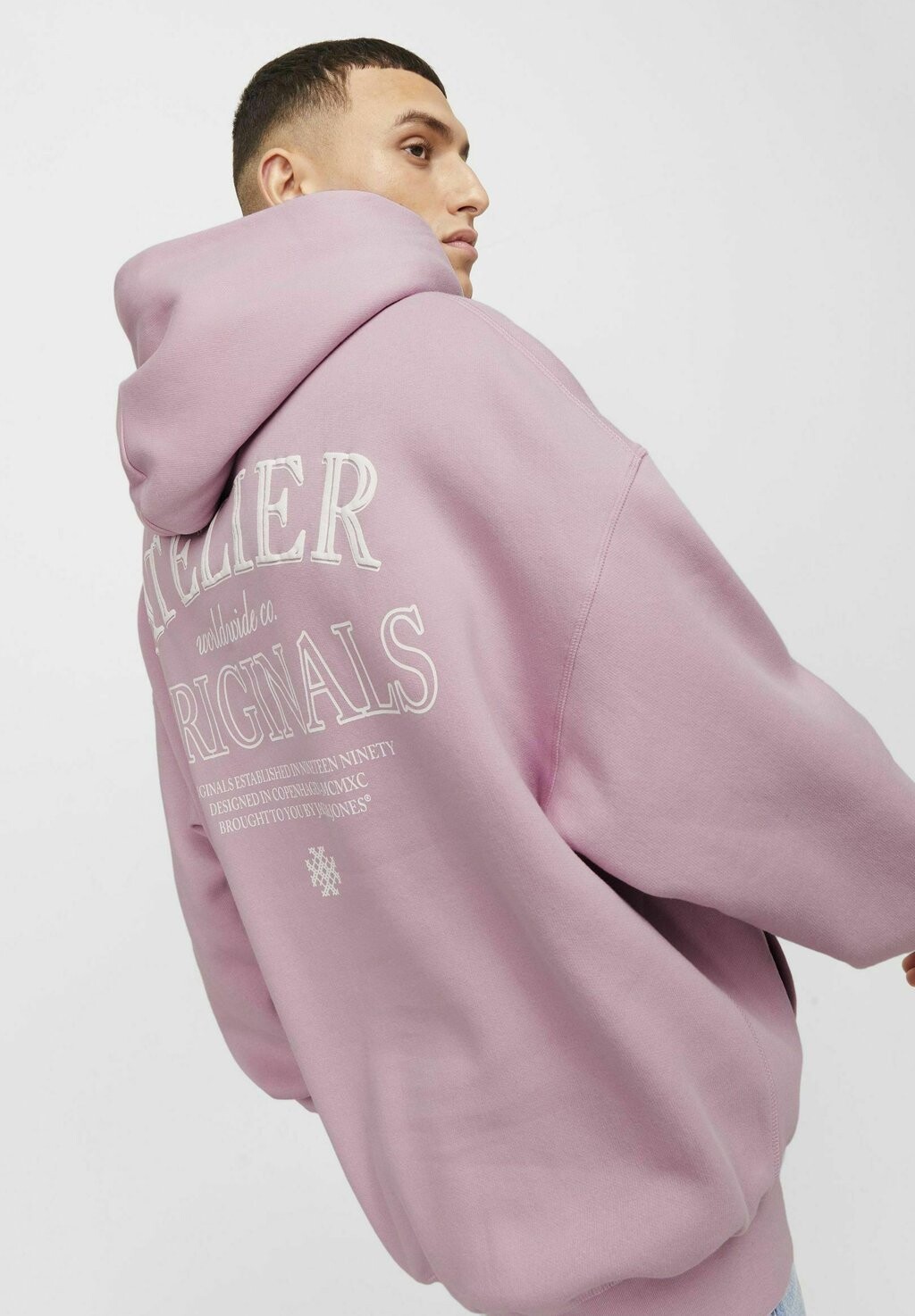 

Толстовка Jorsantorini Graphic Jack & Jones, цвет pink nectar