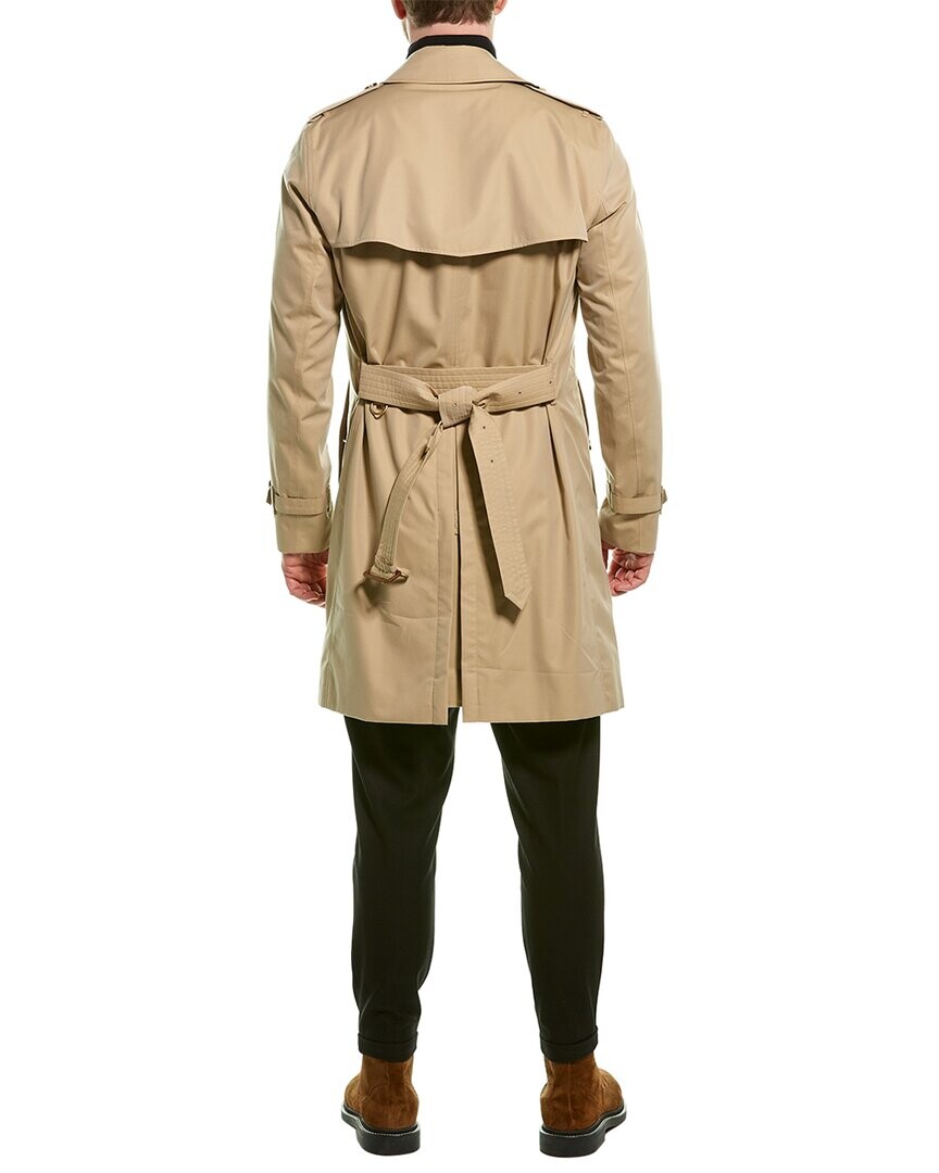 

Тренч челси средней длины Burberry, желтый