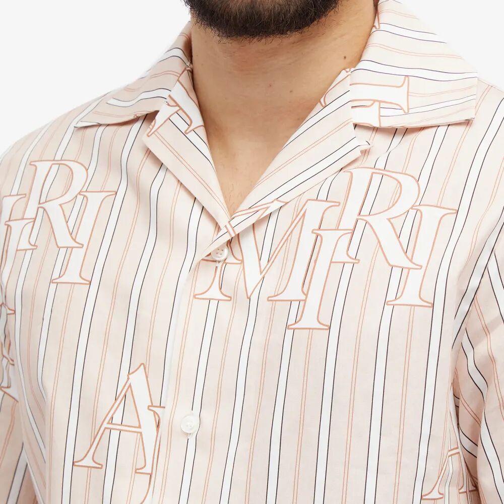 Amiri отпускная рубашка из поплина с шахматным логотипом
