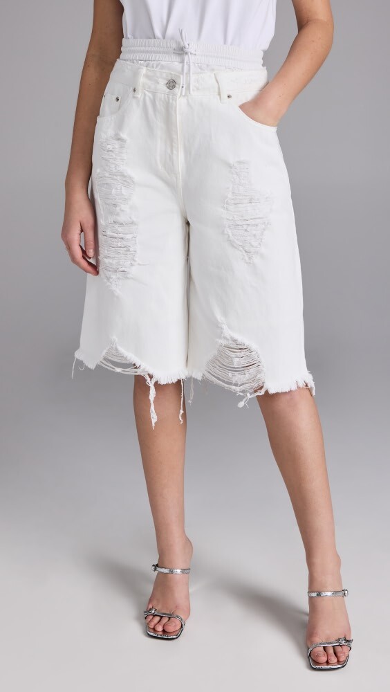 

Шорты Juun. J Double Waist Denim Bermuda, белый