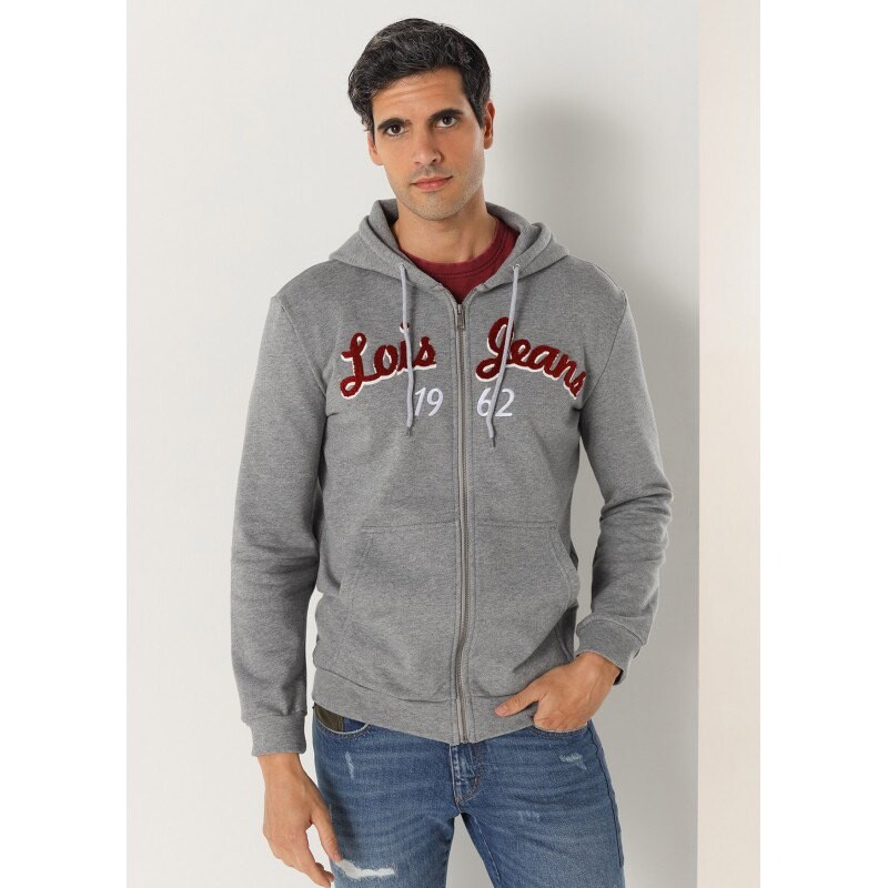 

Толстовка Lois Jeans Full Zip, серый