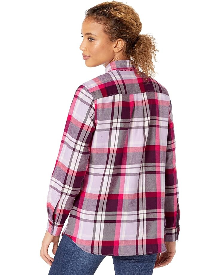 

Рубашка Eddie Bauer Plus Size Firelight Flannel Shirt, цвет Light Plum