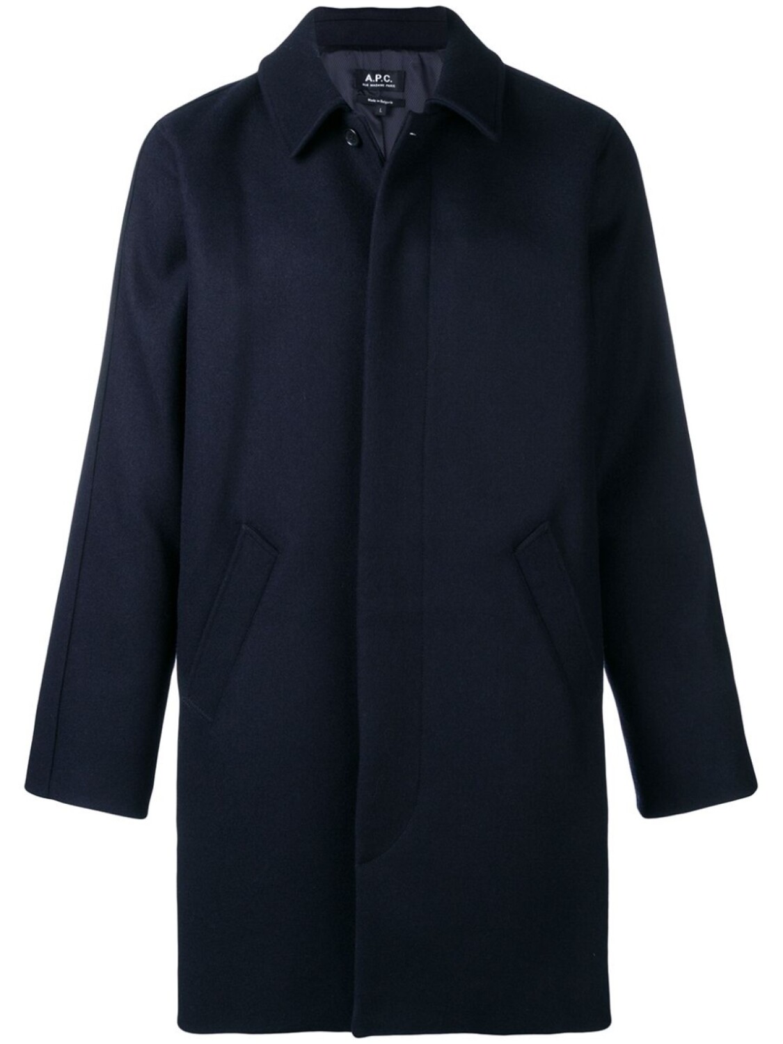 

A.P.C. однобортное пальто свободного кроя, синий