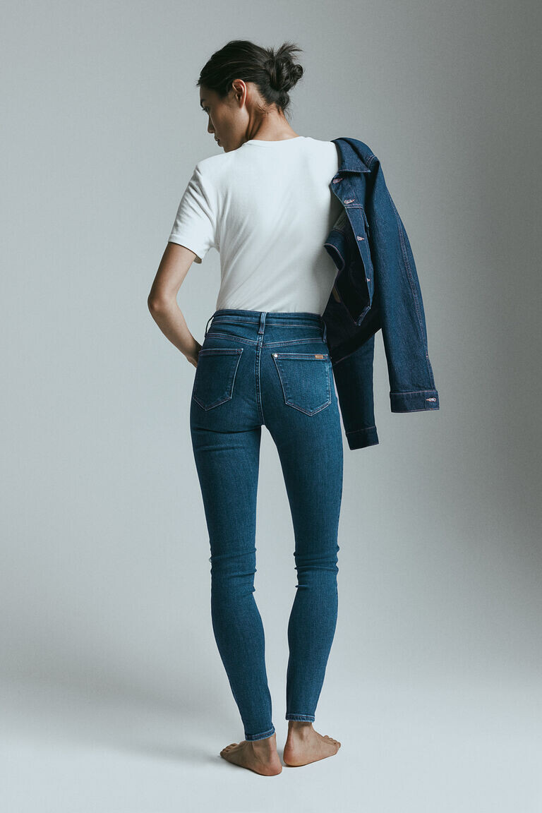 

Формирование джинсов скинни H&M, синий