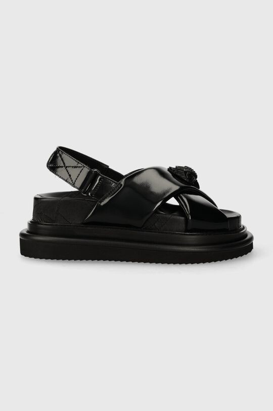 Сандалии Orson Cross Strap Sandal Kurt Geiger London, черный сандалии kurt geiger london мультиколор