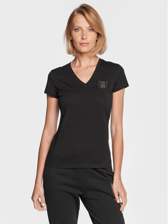 

Футболка стандартного кроя Armani Exchange, черный