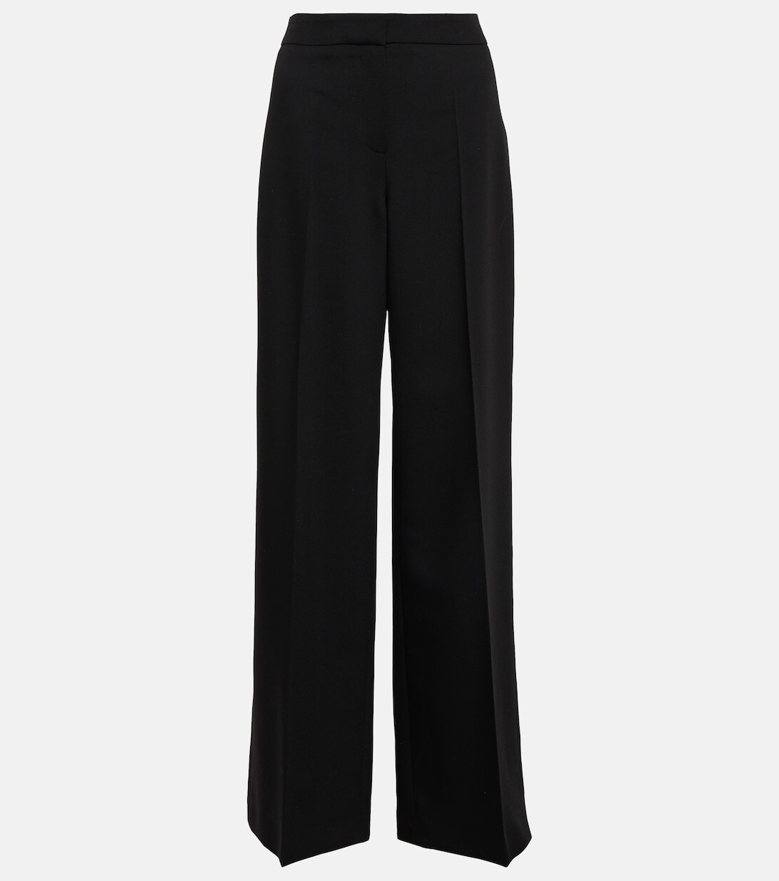 

Широкие шерстяные брюки ALEXANDER MCQUEEN, черный