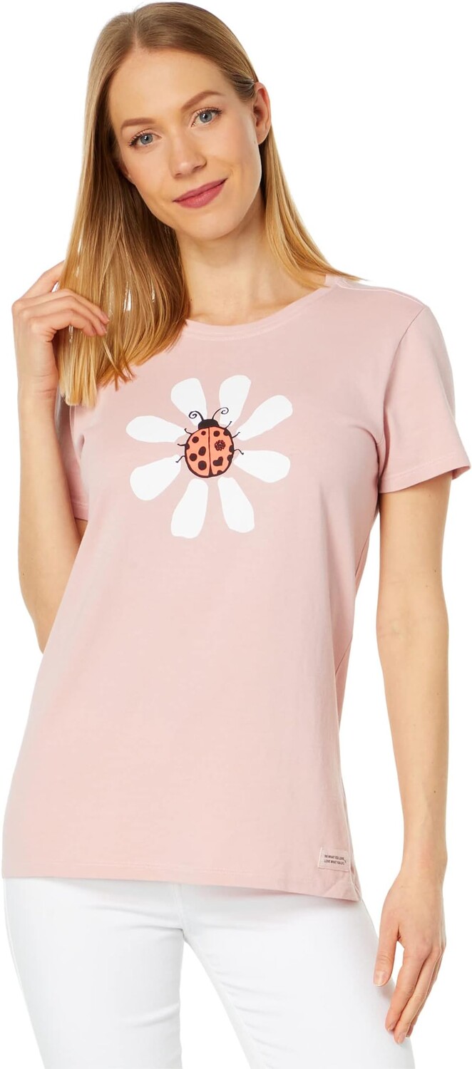 

Футболка Daisybug Crusher с короткими рукавами Life is Good, цвет Himalayan Pink