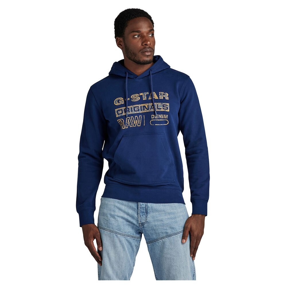 

Худи G-Star Distressed Originals, синий
