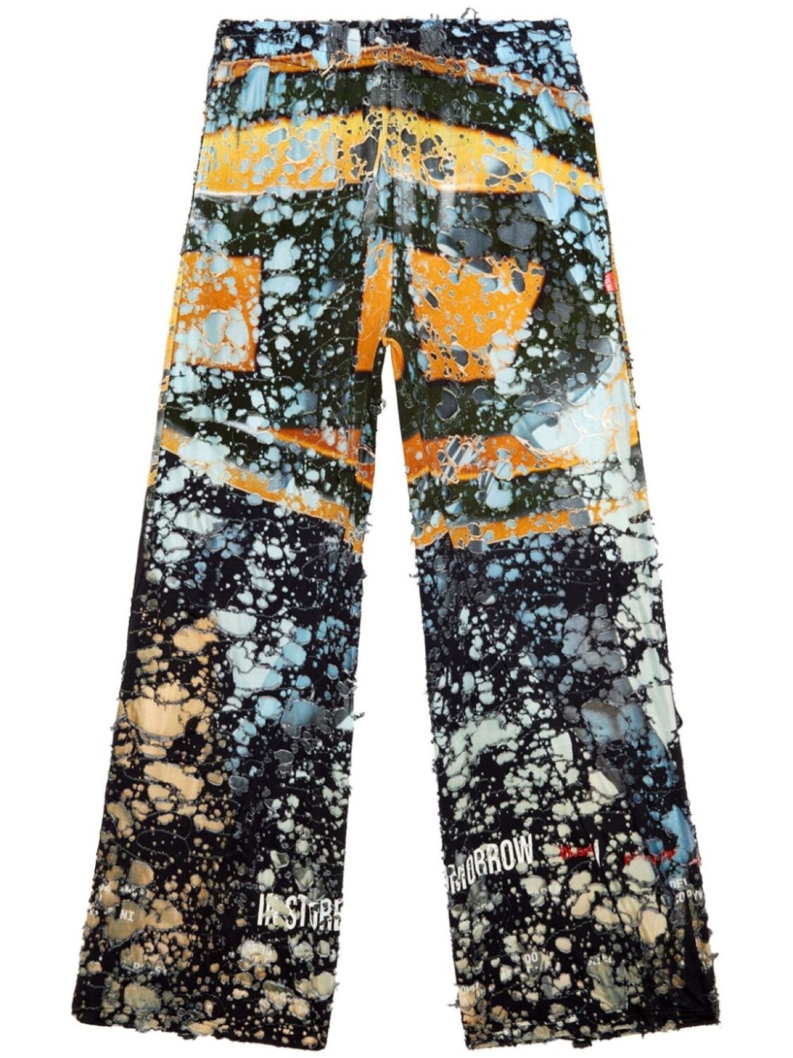 Прямые брюки P-Leopes-Peel Diesel, синий