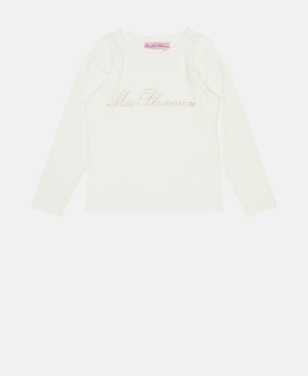 

Топ с длинными рукавами Miss Blumarine, белый