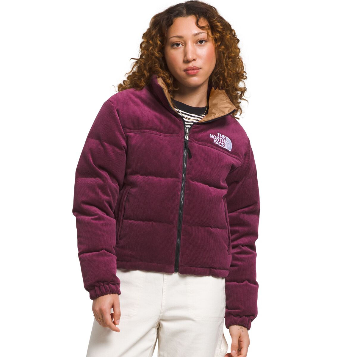 

Двусторонняя куртка nuptse 92 The North Face, цвет boysenberry/almond butter